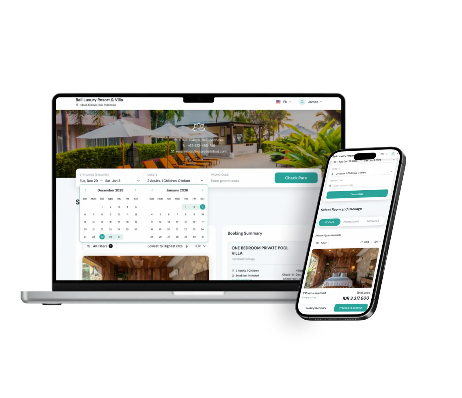 Guirez Booking Engine